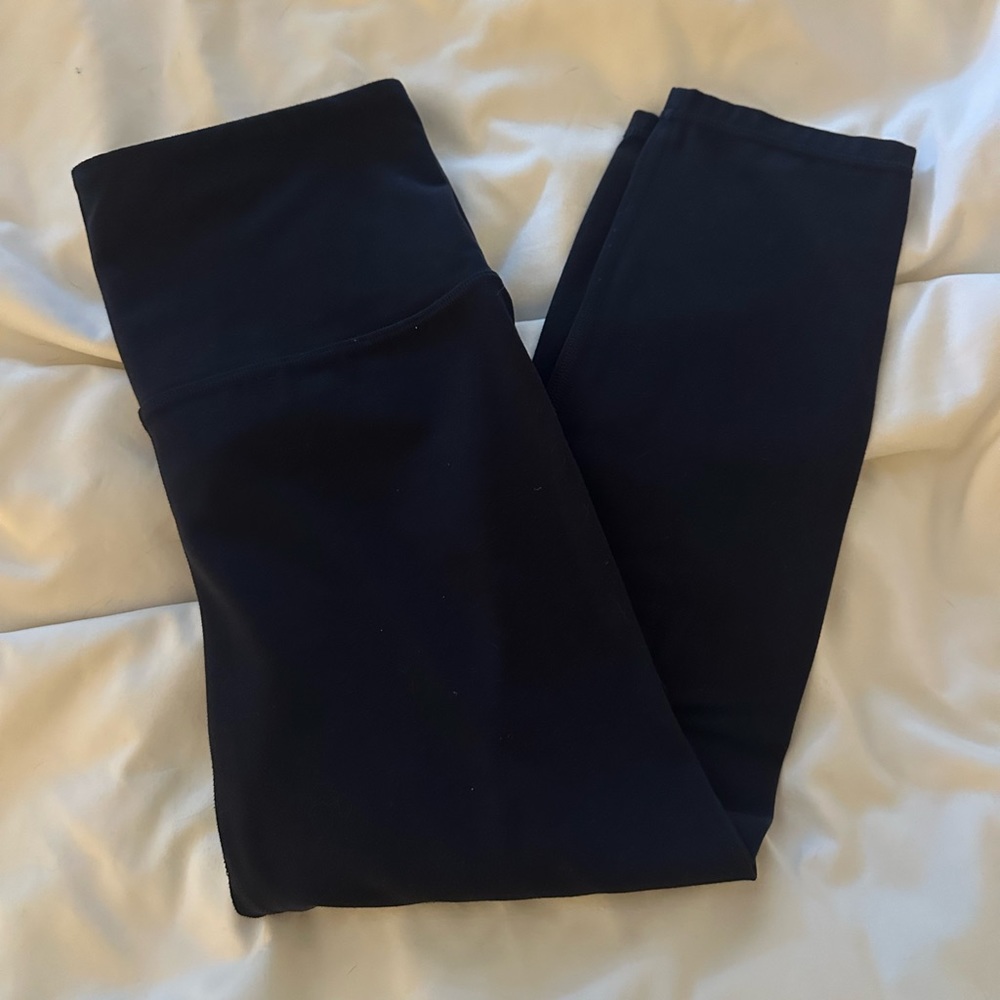 athleta elation capri leggings in navy
